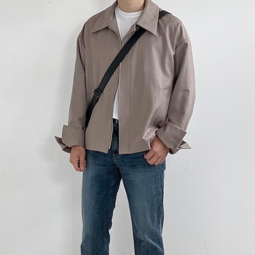 심플 숏 트렌치 자켓 - 키작은남자 쇼핑몰